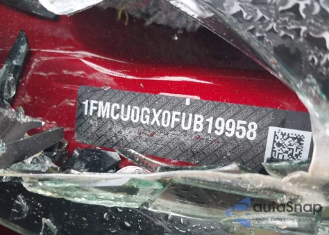 2015 Ford Escape Se from USA, damaged, VIN 1FMCU0GX0FUB19958